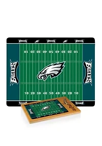 NFL Philadelphia Eagles Icon Glass Top Cutting Board & Knife Set