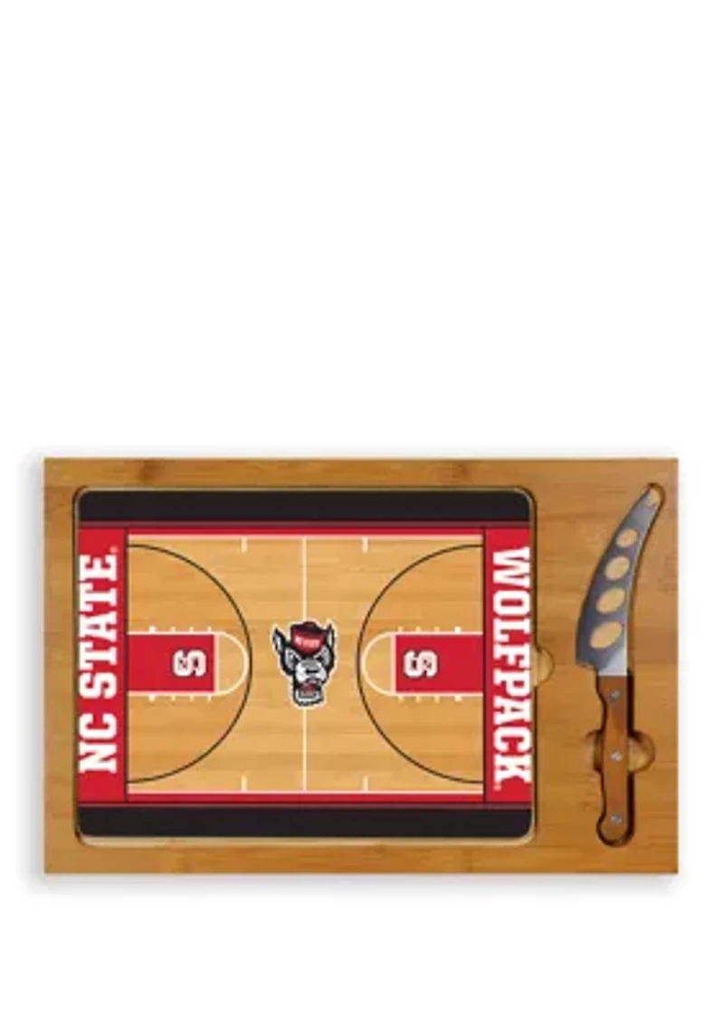NCAA NC State Wolfpack Icon Glass Top Cutting Board & Knife Set