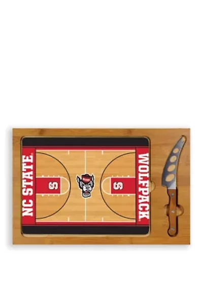 NCAA NC State Wolfpack Icon Glass Top Cutting Board & Knife Set