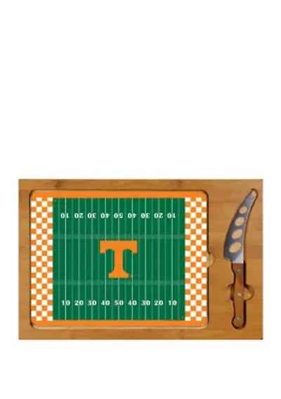 NCAA Tennessee Volunteers Icon Glass Top Cutting Board & Knife Set