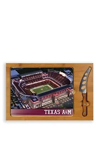 NCAA Texas A&M Aggies Icon Glass Top Cutting Board & Knife Set