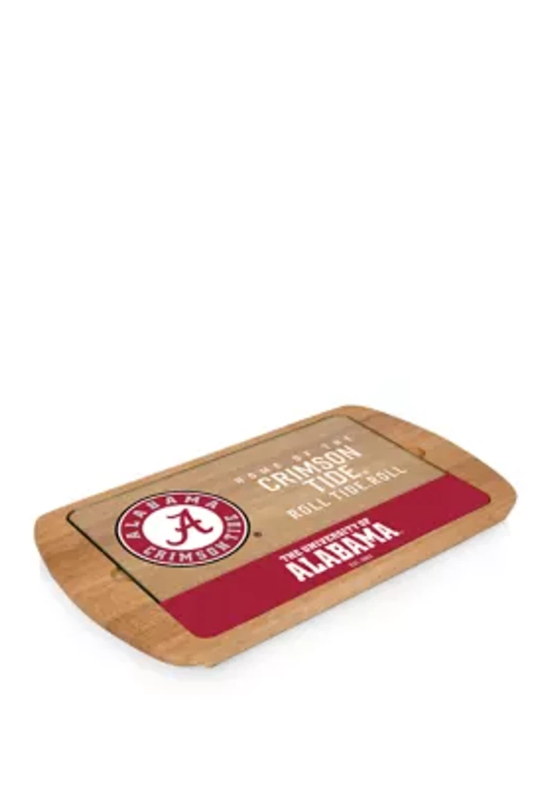 NCAA Alabama Crimson Tide Billboard Glass Top Serving Tray