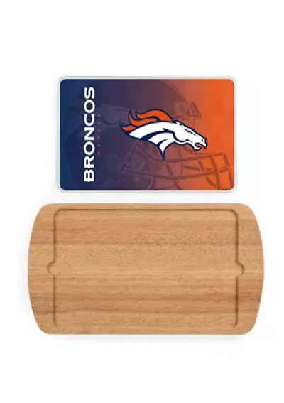 NFL Denver Broncos Billboard Glass Top Serving Tray
