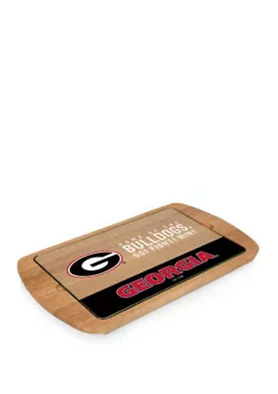 NCAA Georgia Bulldogs Billboard Glass Top Serving Tray