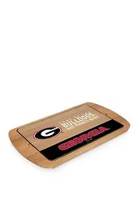 NCAA Georgia Bulldogs Billboard Glass Top Serving Tray