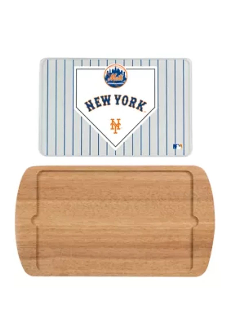 MLB New York Mets Billboard Glass Top Serving Tray