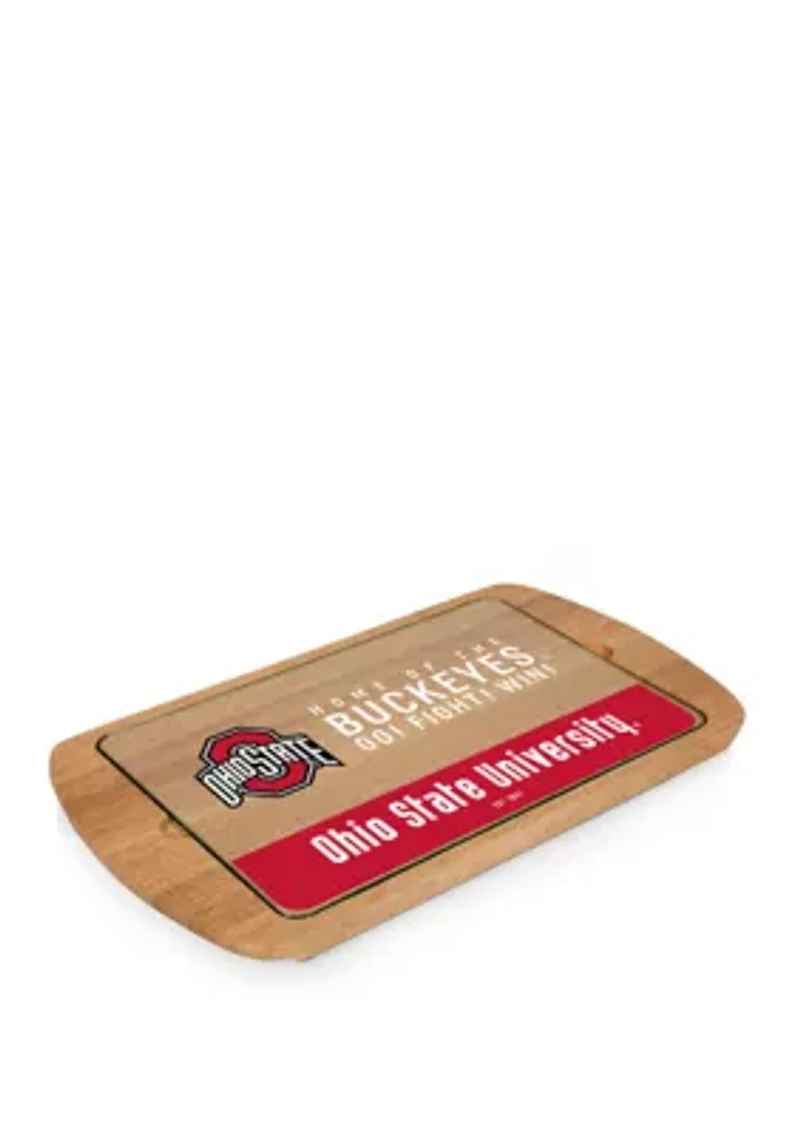 NCAA Ohio State Buckeyes Billboard Glass Top Serving Tray