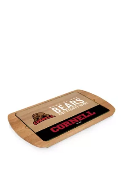 NCAA Cornell Big Red Billboard Glass Top Serving Tray