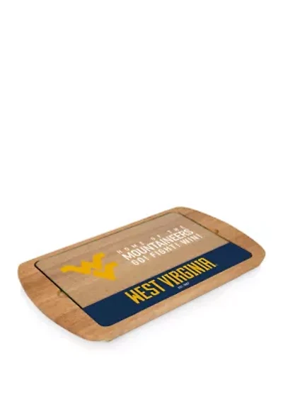 NCAA West Virginia Mountaineers Billboard Glass Top Serving Tray