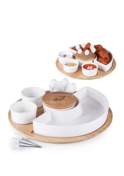 NFL Philadelphia Eagles Symphony Appetizer Serving Tray Set