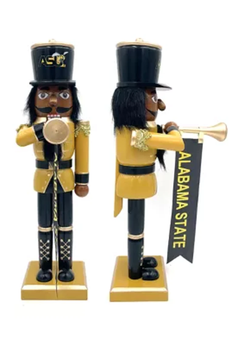 NCAA Alabama State Hornets 14" Bugler Nutcracker