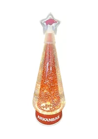NCAA Arkansas Razorbacks Christmas Tree Glitter Globe