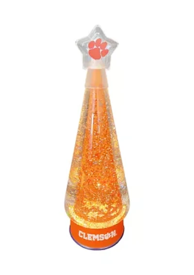 NCAA Clemson Tigers  Christmas Tree Glitter Globe 