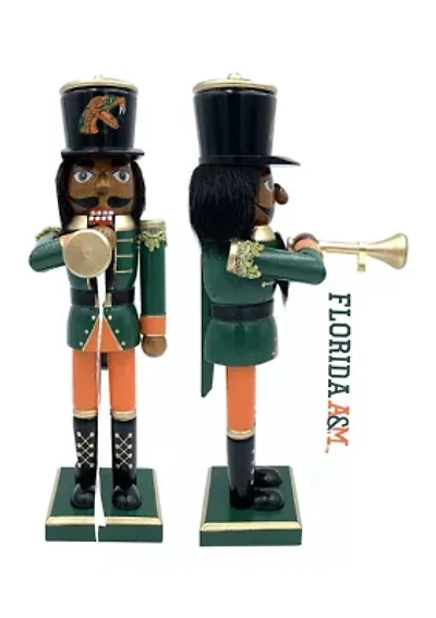 NCAA Florida A&M Rattlers 14" Bugler Nutcracker