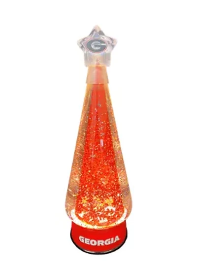 NCAA Georgia Bulldogs  Christmas Tree Glitter Globe