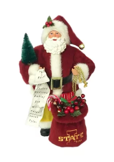 NCAA Iowa State Cyclones 12" Iowa State Santa