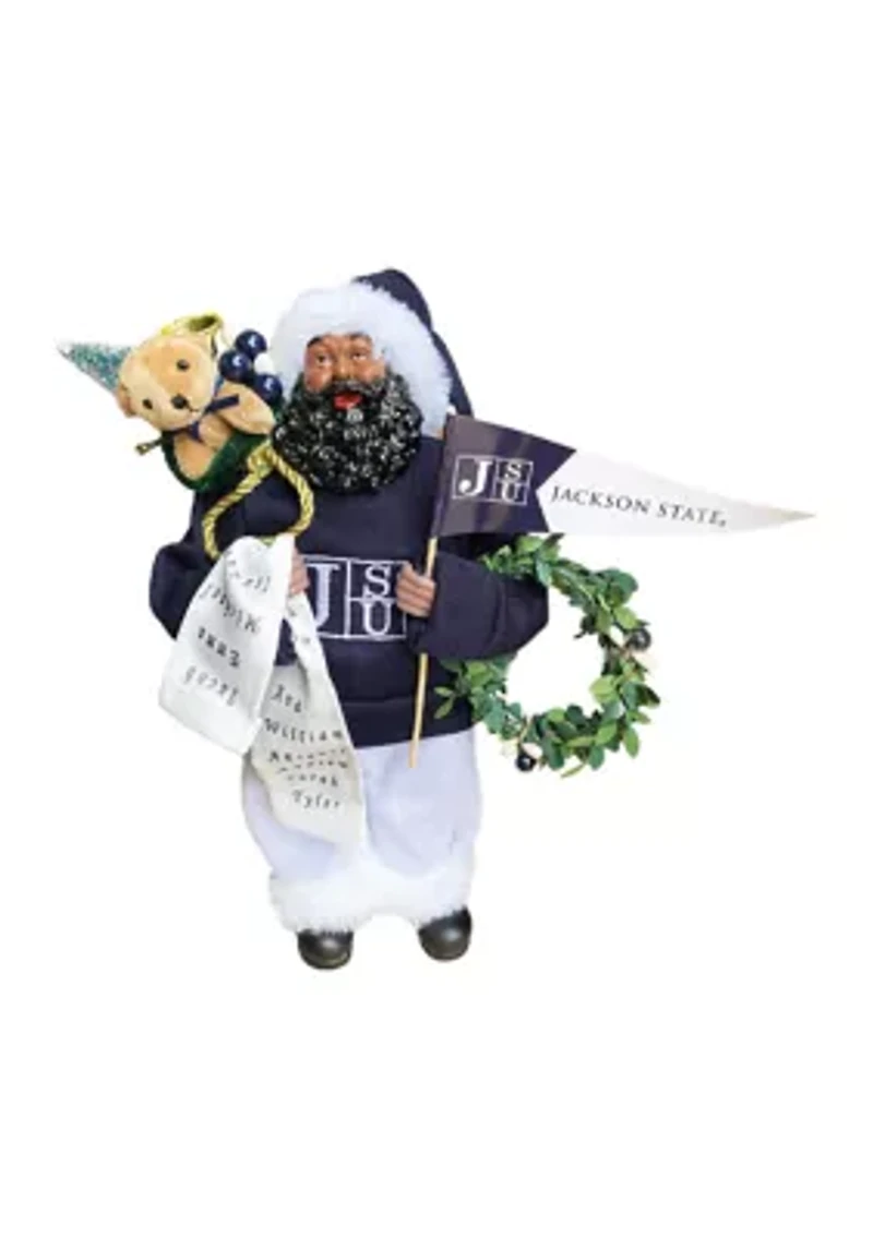 NCAA Jackson State Tigers Santa Figurine 