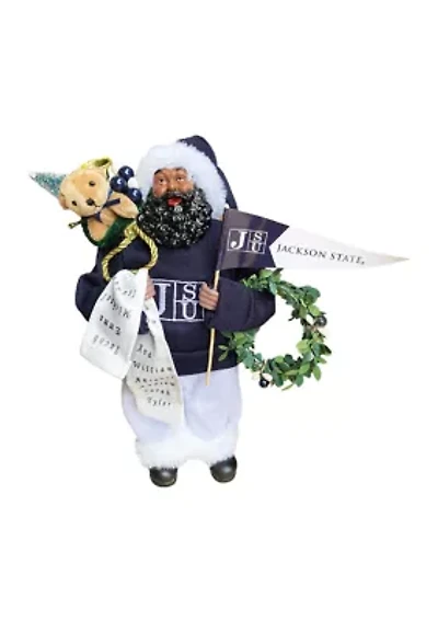 NCAA Jackson State Tigers Santa Figurine