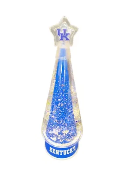 NCAA Kentucky Wildcats Christmas Tree Glitter Globe