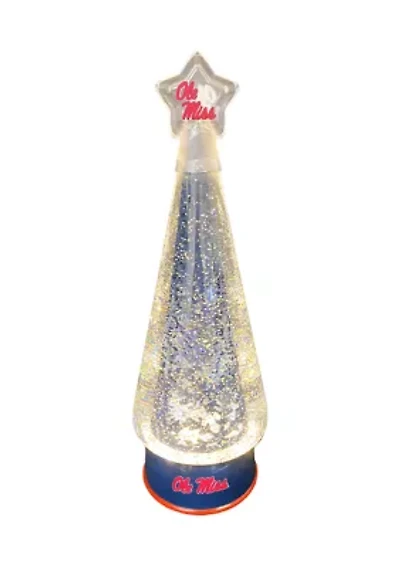 NCAA Ole Miss Rebels  Christmas Tree Glitter Globe 