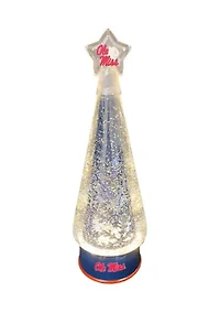 NCAA Ole Miss Rebels  Christmas Tree Glitter Globe 