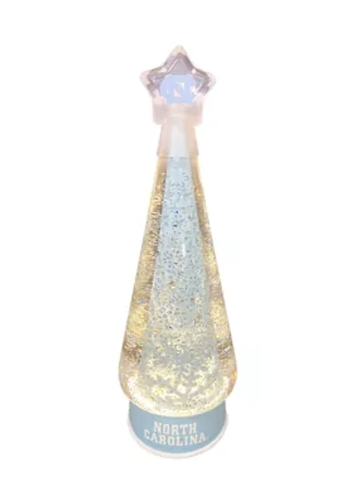 NCAA North Carolina Tar Heels  Christmas Tree Glitter Globe