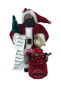 NCAA Ohio State Buckeyes 12" Ohio State Santa