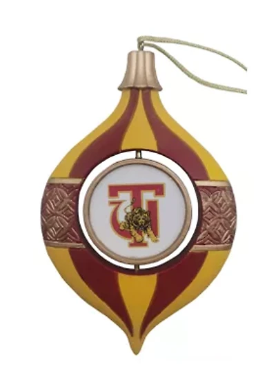 NCAA Tuskegee Golden Tigers 5.5" Spinning Bulb Ornament