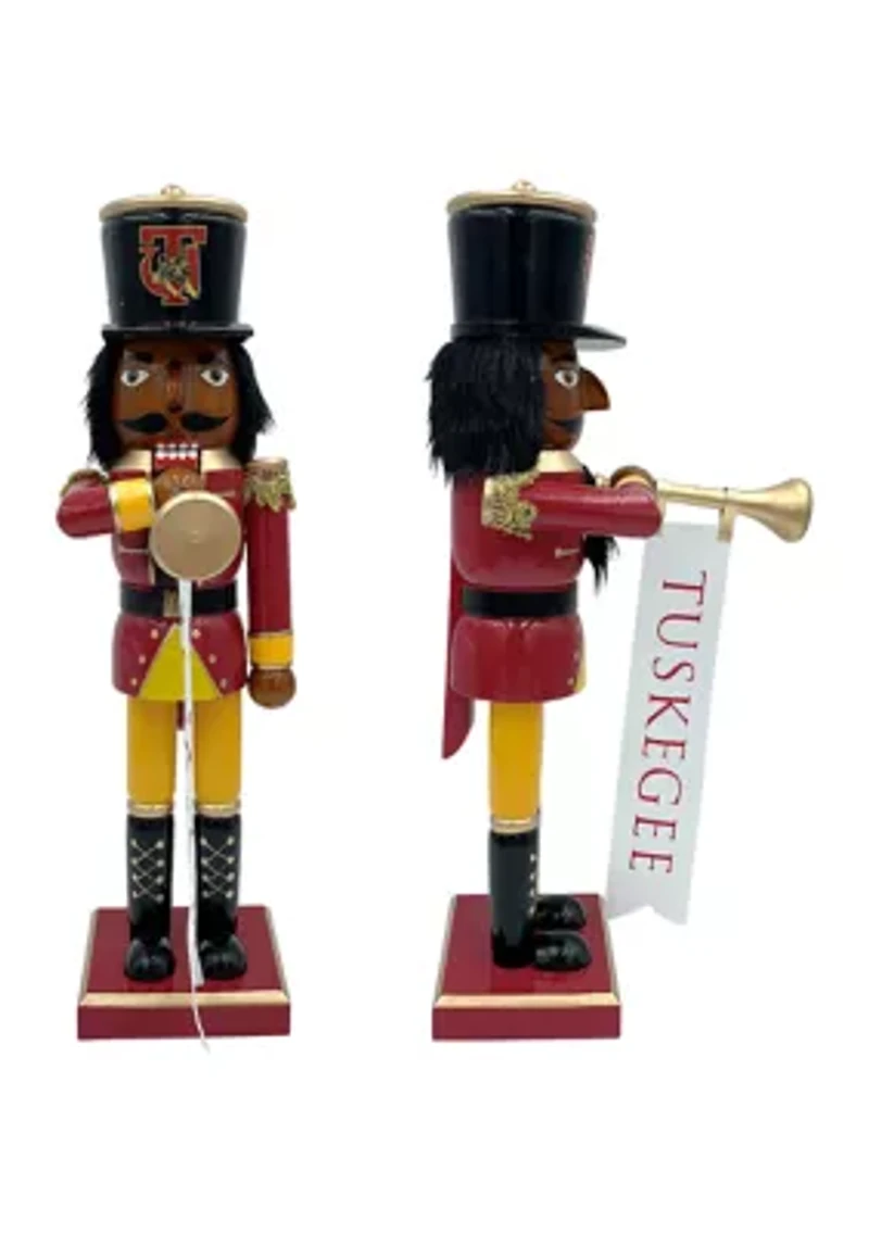 NCAA Tuskegee Golden Tigers 14" Bugler Nutcracker
