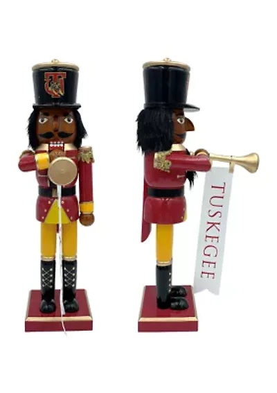 NCAA Tuskegee Golden Tigers 14" Bugler Nutcracker