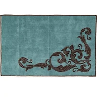 Wyatt Turquoise Scrollwork Rug