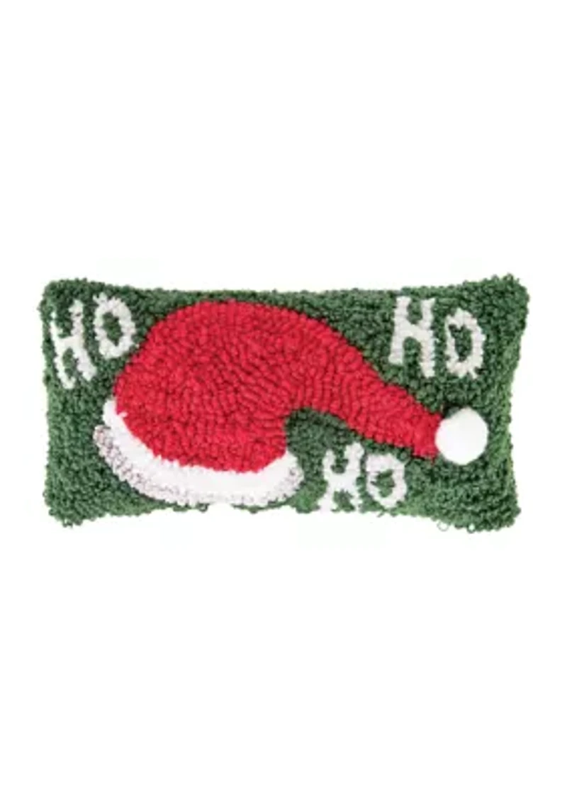 6 x 12 HoHoHo Hat Hooked