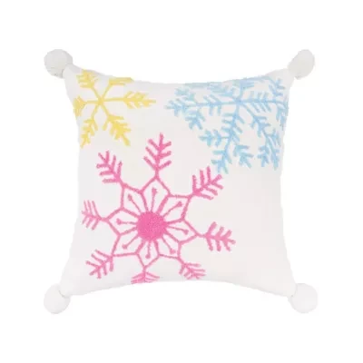 20" x 20" Boho Christmas Throw Pillow