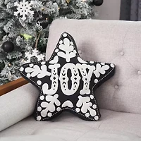 18" x 16" Onyx Joy Shaped Throw Pillow