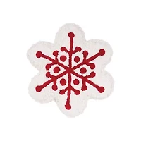 18" x 17" Scarlett Snowflake Shaped Throw Pillow