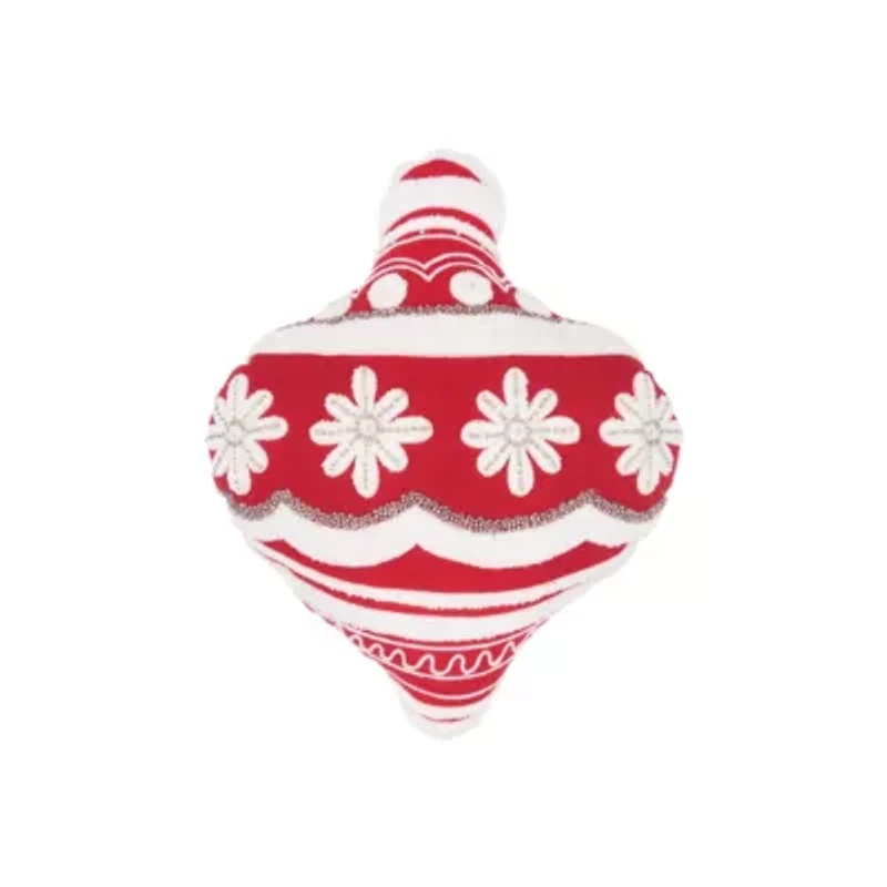 18" x 18" Scarlett Ornament Shaped Throw Pillow
