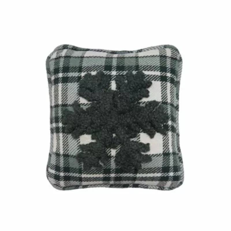 8" x 8" Snowflake Throw Pillow