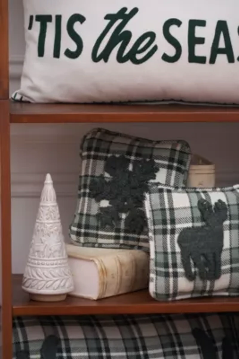 8" x 8" Snowflake Throw Pillow