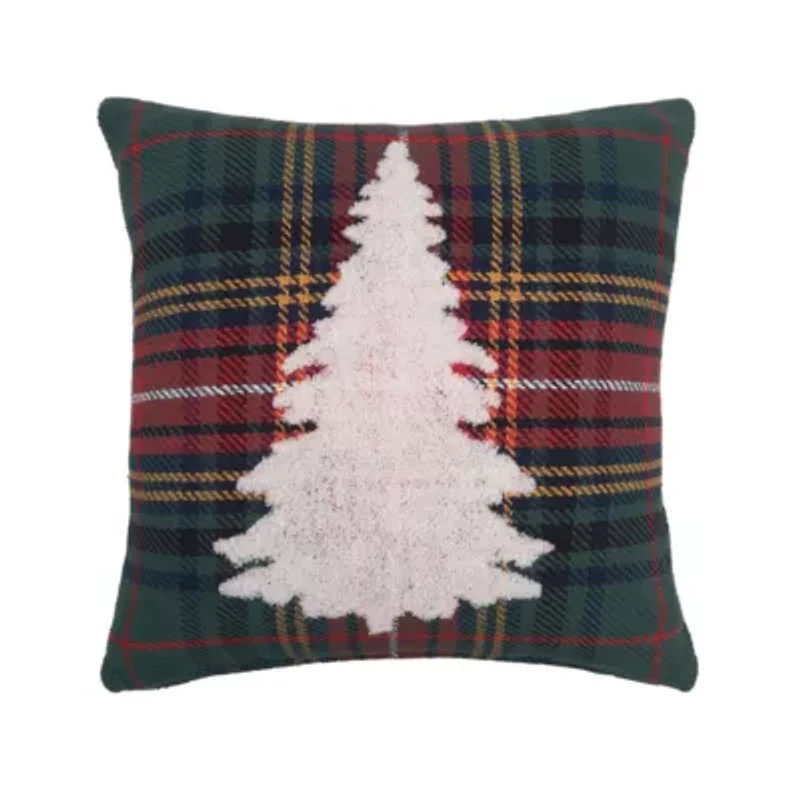 18" x 18" Green Lennox Tree Throw Pillow