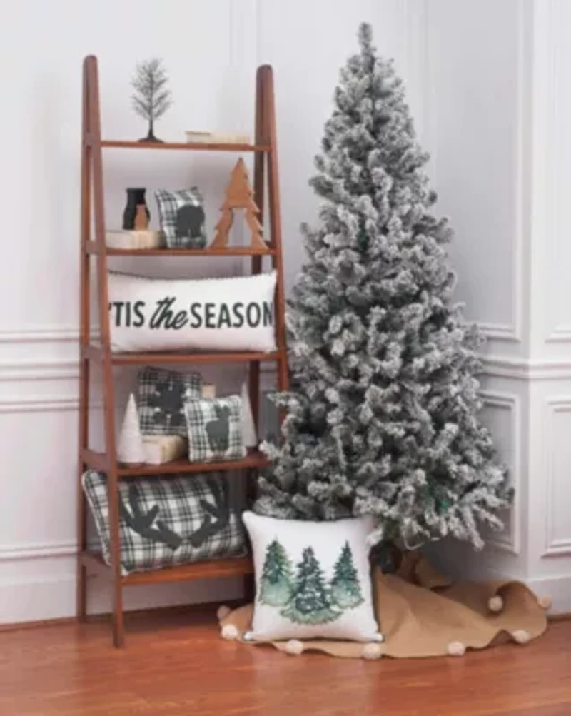 18" x 18" Evergreen Trees Throw Pillow