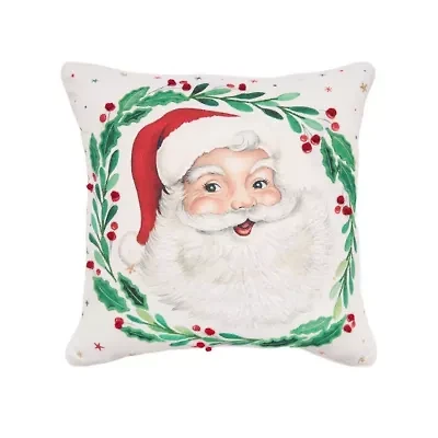 18" x 18" Vintage Santa Throw Pillow