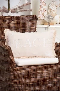 22" x 14" Gold Coast Peace Throw Pillow