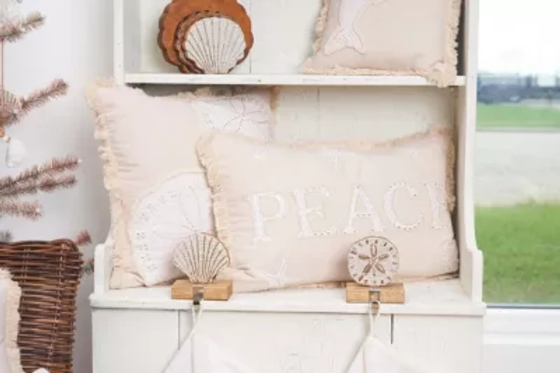 22" x 14" Gold Coast Peace Throw Pillow