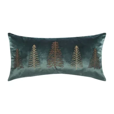 24" x 12" Beaded Tree Throw Pillow