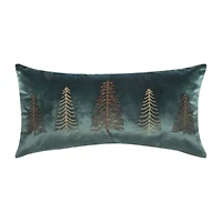 24" x 12" Beaded Tree Throw Pillow
