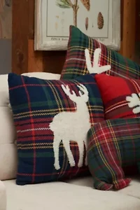 24" x 12" Green Lennox Antlers Throw Pillow