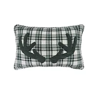 22" x 14" Antlers Throw Pillow