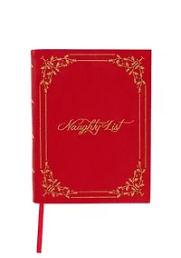 Naughty or Nice Embossed Journal
