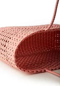 Woven Solid Color Beach Bag