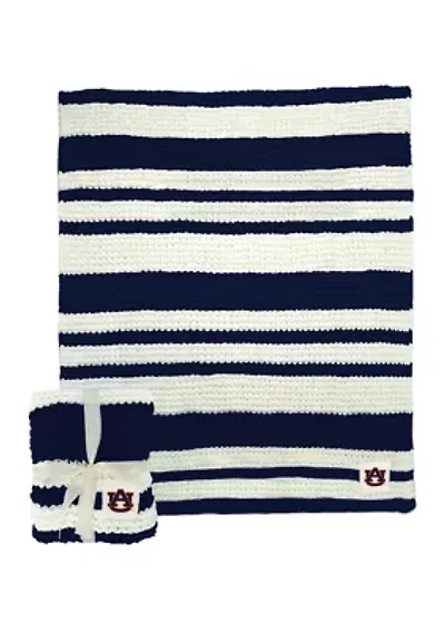 NCAA Auburn Tigers Cable Knit Blanket